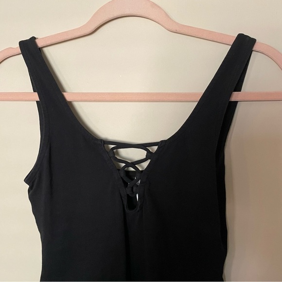 Divided H&M Black Corset Sleeveless Bodysuit - Picture 2 of 6